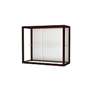 Waddell Heirloom 36"W x 30"H x 14"D Wall or Top Case, White Back, Cordovan Finish