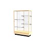 Ghent Heritage 48"W x 70"H x 18"D Floor Case, White Back, Hardwood Honey Finish~#|#~m003188093_sc7