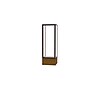 Ghent Keepsake 24"W x 72"H x 24"D Floor Case, Clear Back, Dk. Bronze Finish, Autumn Oak Base~#|#~m003188108_sc7