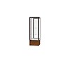 Ghent Keepsake 24"W x 72"H x 24"D Floor Case, Mirror Back, Dk. Bronze Finish, Carmel Oak Base~#|#~m003188115_sc7