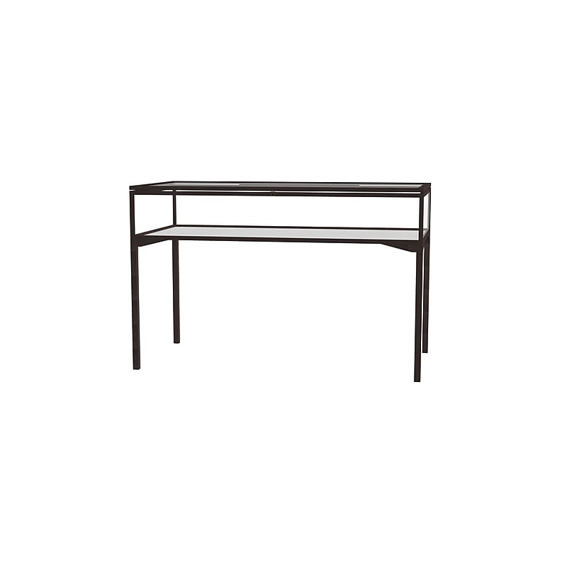 Ghent Keepsake 60"W x 10"H x 30"D Table Top Four Leg Case, Hinged Top, Dk. Bronze Finish image 1