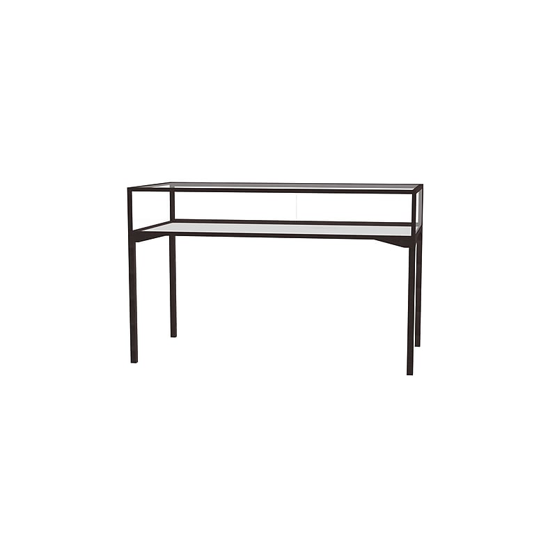 Ghent Keepsake 60"W x 10"H x 30"D Table Top Four Leg Case, Sliding Door, Dk. Bronze Finish image 1