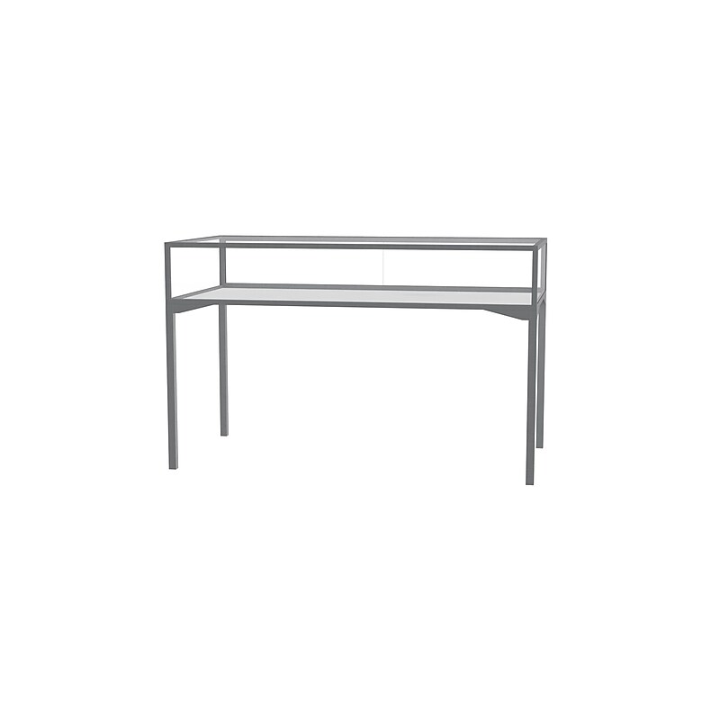 Ghent Keepsake 60"W x 10"H x 30"D Table Top Four Leg Case, Sliding Door, Satin Finish image 1