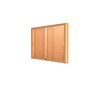 Ghent Legacy 48"W x 36"H x 4"D Wall Case, Cork Back, Autumn Oak Finish, Gold Trim~#|#~m003188143_sc7
