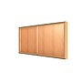 Ghent Legacy 72"W x 36"H x 4"D Wall Case, Cork Back, Autumn Oak Finish, Gold Trim~#|#~m003188145_sc7