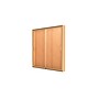 Ghent Legacy 48"W x 48"H x 4"D Wall Case, Cork Back, Autumn Oak Finish, Gold Trim~#|#~m003188146_sc7