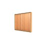 Ghent Legacy 60"W x 48"H x 4"D Wall Case, Cork Back, Autumn Oak Finish, Gold Trim~#|#~m003188147_sc7