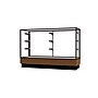 Ghent Merchandiser 60"W x 40"H x 20"D Counter Case, Dk. Bronze Finish, Lt. Oak Base~#|#~m003188152_sc7