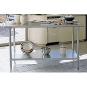A Line by Advance Tabco Prep Table by