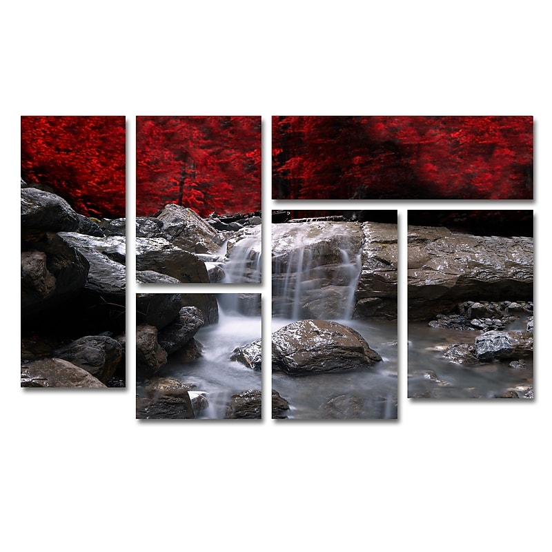 Trademark Global Philippe Sainte-Laudy 'Red Vison' 47" x 28" Multi Panel Art Set (PSL0130-P6-SET) image 1