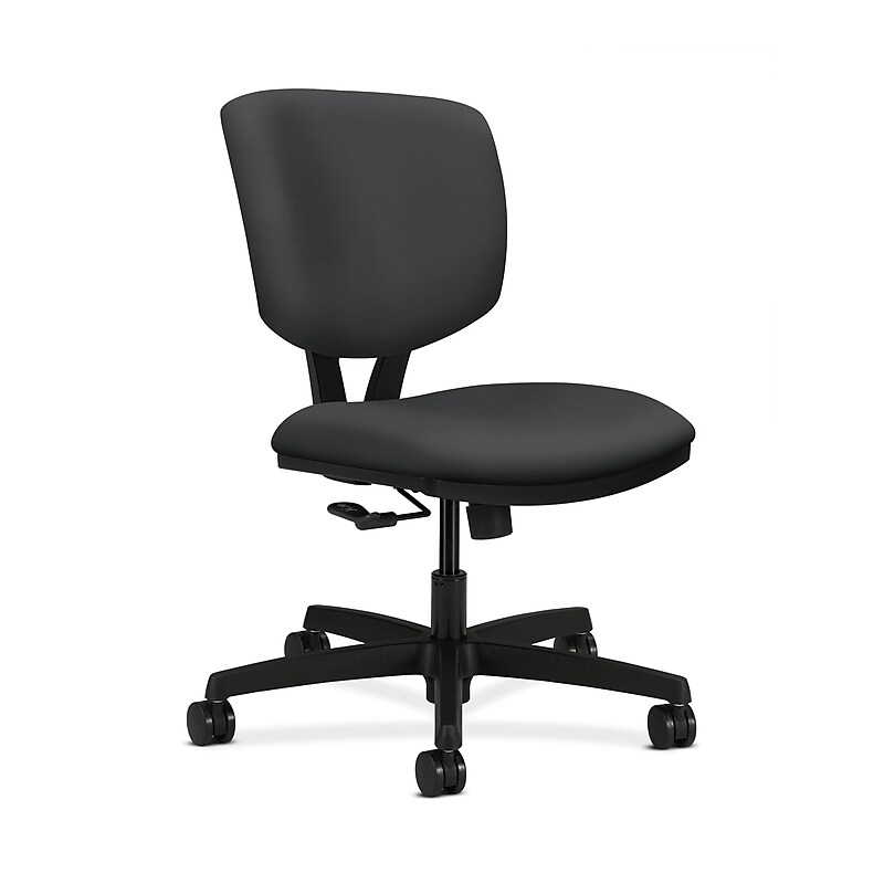 HON Volt Vinyl Armless Office Task Chair, Basalt (HON5721HSX23T) image 1