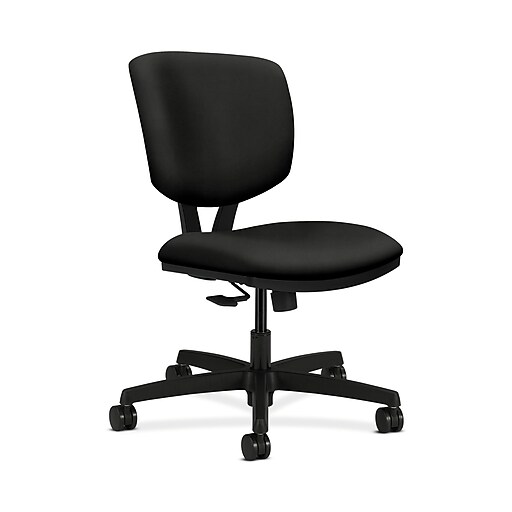 HON Volt HON5723HWP40T Fabric Chair, Armless, Black