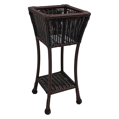 International Caravan Chelsea Novelty Plant Stand; Antique Pecan