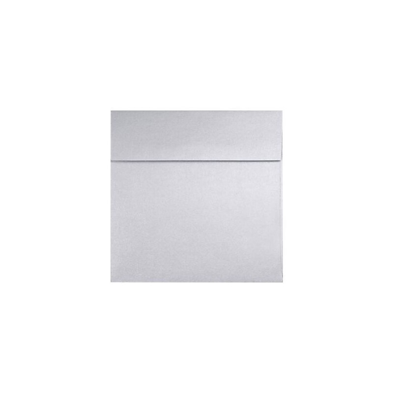 LUX Square Envelopes, 9" x 9", Silver Metallic, 500 Envelopes (8585-06-500) image 1