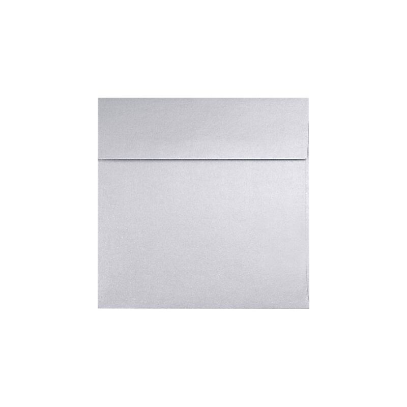 LUX 6 1/4 x 6 1/4 Square Envelopes, 500/Box, Silver Metallic (8530-06-500) image 1