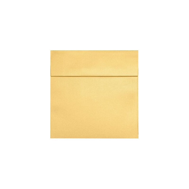 LUX 7 x 7 Square Envelopes, 50/Box, Gold Metallic (8545-07-50) image 1