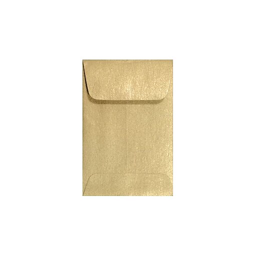 LUX 1 Coin Envelopes (2 1/4 x 3 1/2) 500/Box, Blonde Metallic (1COBLON