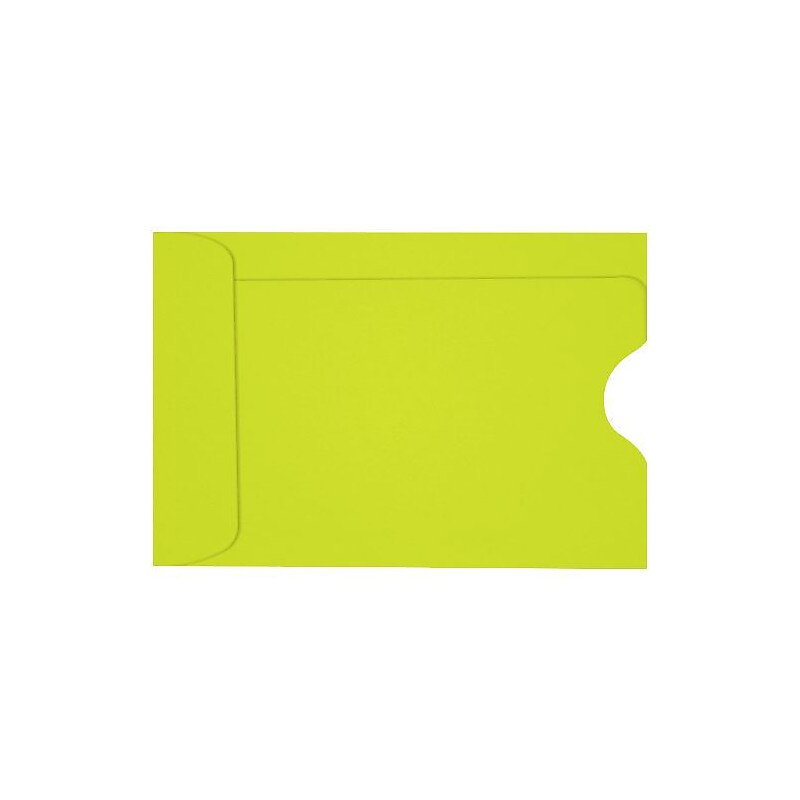 LUX Credit Card Sleeve 2 3/8" x 3 1/2", 50/Box, Wasabi (LUX-1801-L22-50) image 1