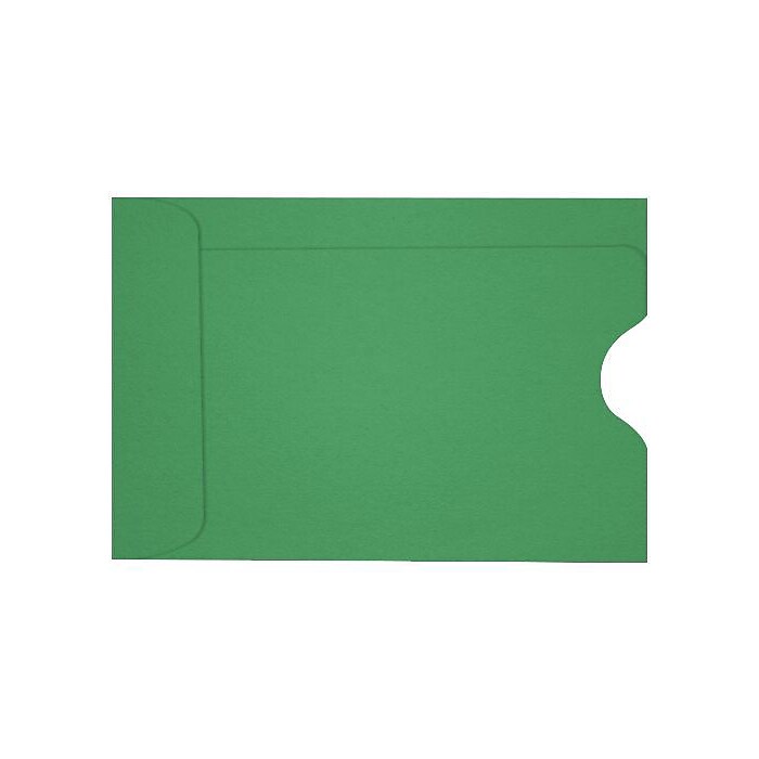 LUX Credit Card Sleeves; 2-3/8" x 3-1/2" Holiday Green 250 Sleeves (1801-L17-250)