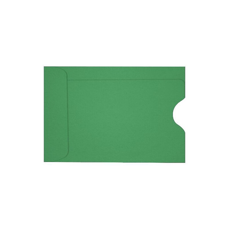 LUX Credit Card Sleeves 2-3/8" x 3-1/2", Holiday Green, 250 Sleeves (1801-L17-250) image 1