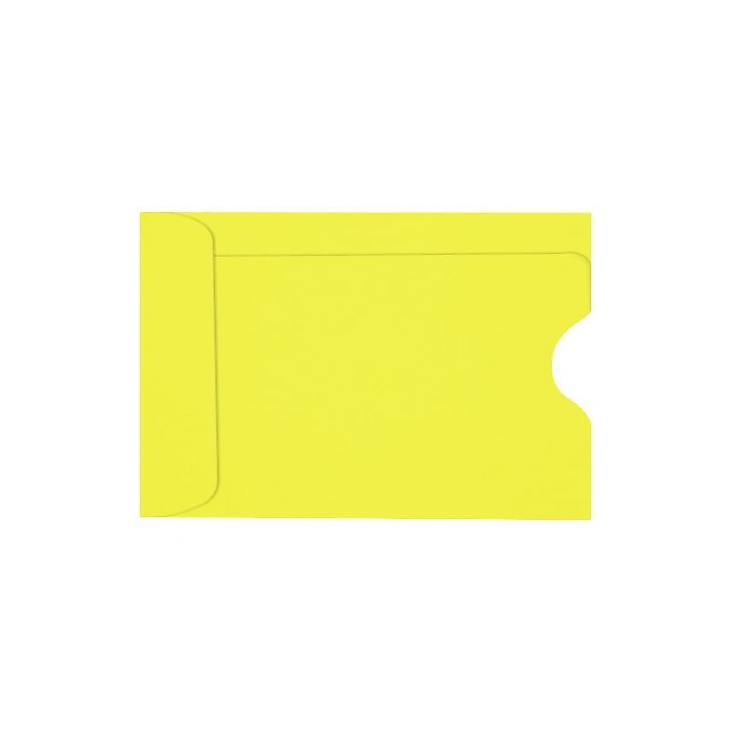 LUX Credit Card Sleeve 2 3/8" x 3 1/2", 50/Box, Citrus (LUX-1801-L20-50) image 1