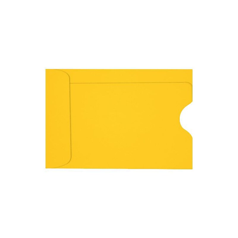 LUX Credit Card Sleeve 2 3/8" x 3 1/2", 50/Box, Sunflower (LUX-1801-12-50) image 1