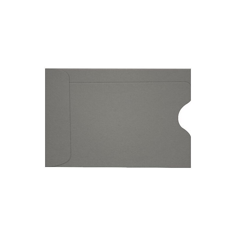 LUX Credit Card Sleeve 2 3/8" x 3 1/2", 50/Box, Smoke (LUX-1801-22-50) image 1