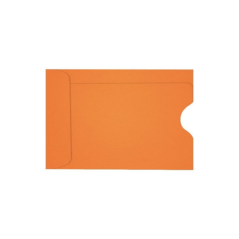 LUX Credit Card Sleeve 2 3/8" x 3 1/2", 50/Box, Mandarin (LUX-1801-11-50) image 1