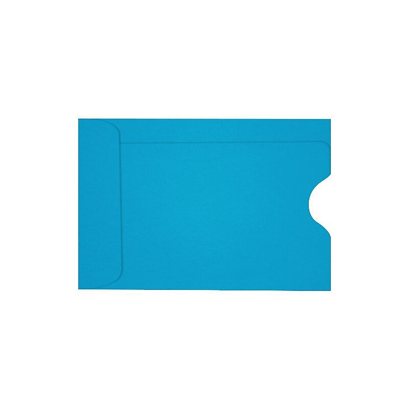 LUX Credit Card Sleeve 2 3/8" x 3 1/2", 50/Box, Pool (LUX-1801-102-50) image 1