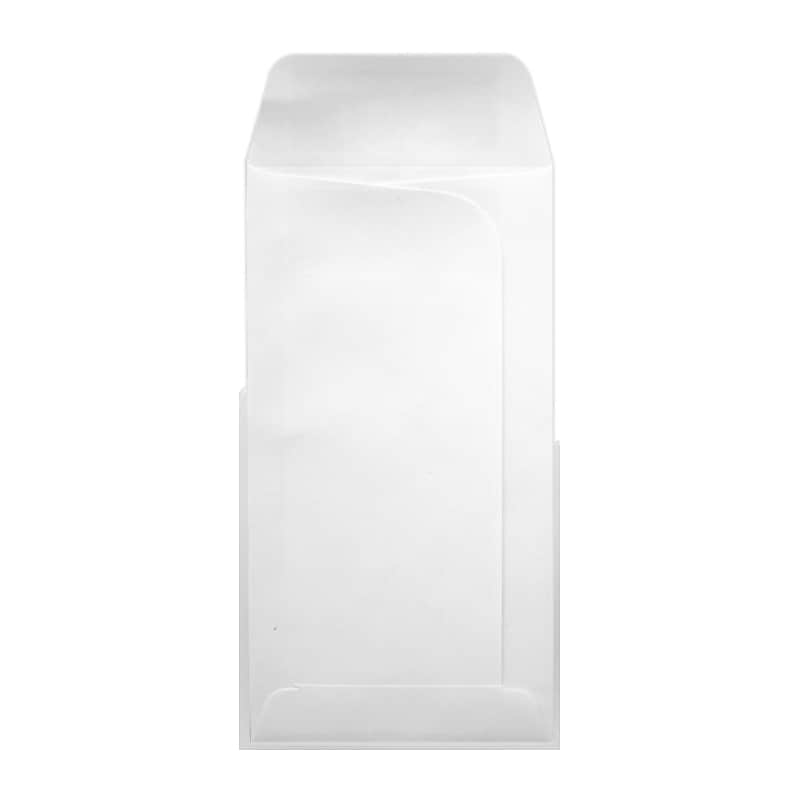 LUX 24# Large Drive-In Banking Envelopes, 3 3/4" x 7", White, 50/PK (LDI-24WW-50) image 1