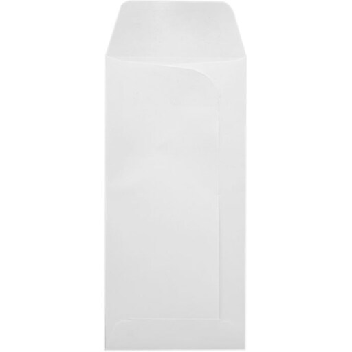 LUX Currency Envelope, 3 1/4" x 7", White, 50/Box (SDI24WW50) Staples