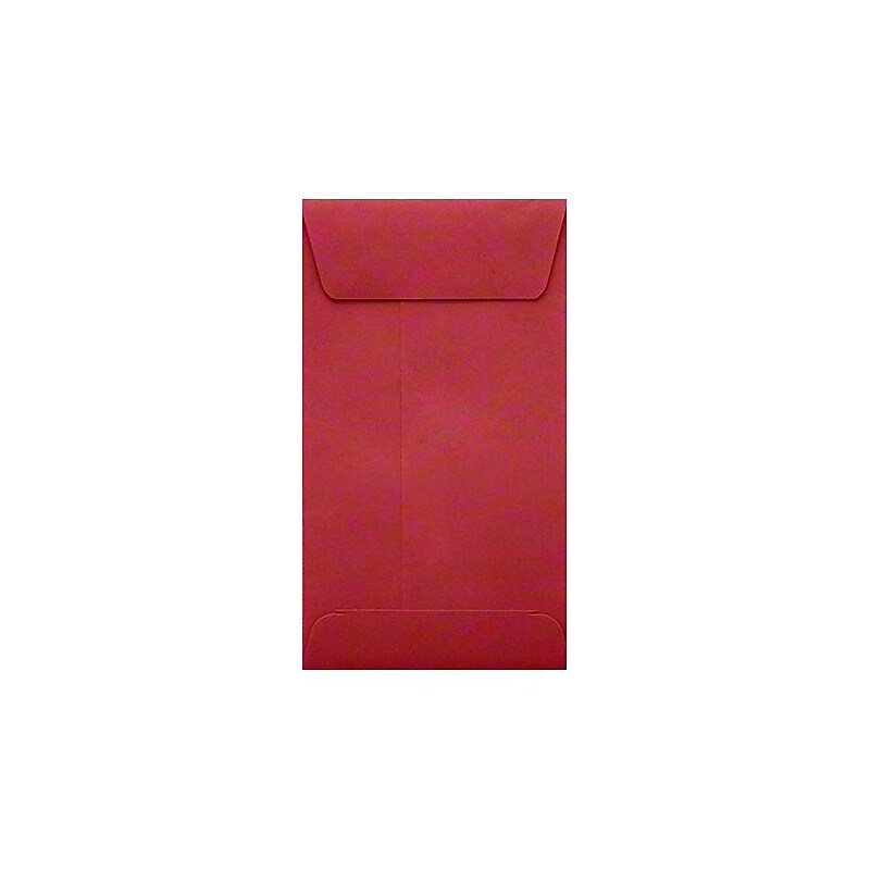 LUX Self Seal #5 1/2 Coin Envelopes, 3 1/8" x 5 1/2", Ruby Red, 50/Box (LUX-512CO-18-50) image 1