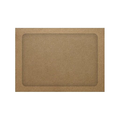 LUX A7 FullFace Window Envelopes, Grocery Bag Brown, 50/PK (A7FFWGB50) Staples