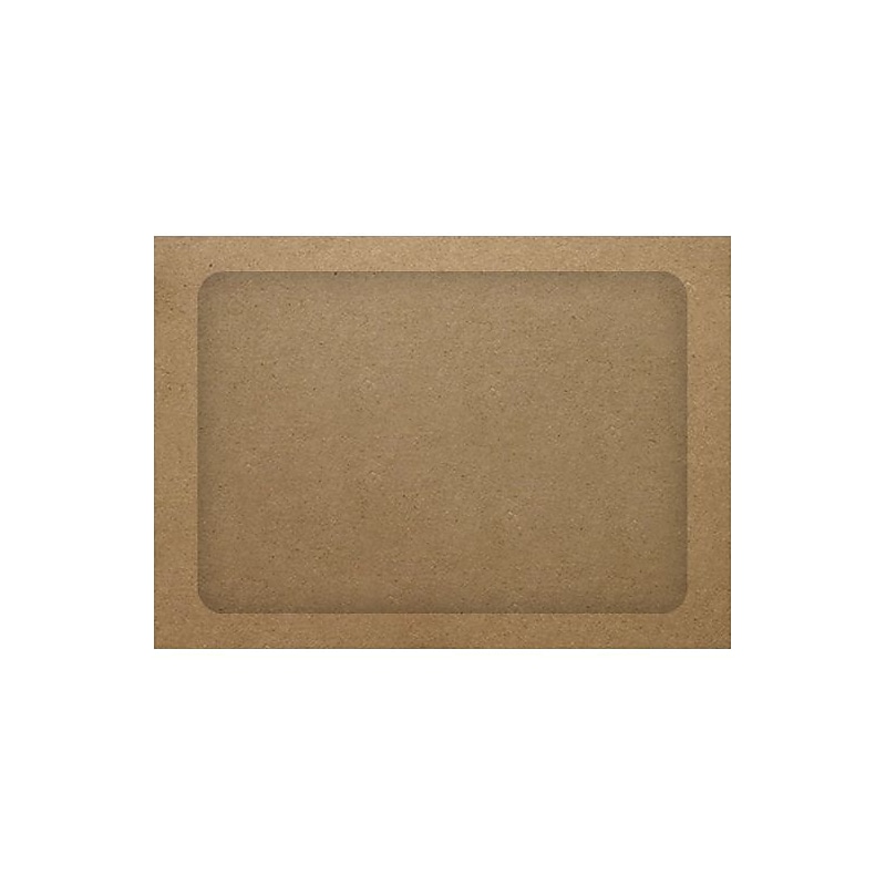 LUX A7 Full Face Window Envelopes, Grocery Bag Brown, 250/PK (A7FFW-GB-250) image 1