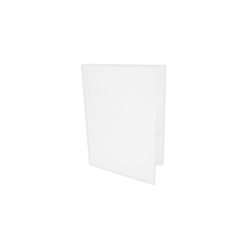 LUX 9 x 12 Presentation Folders 500/Box, White Linen (PFWLI500) at