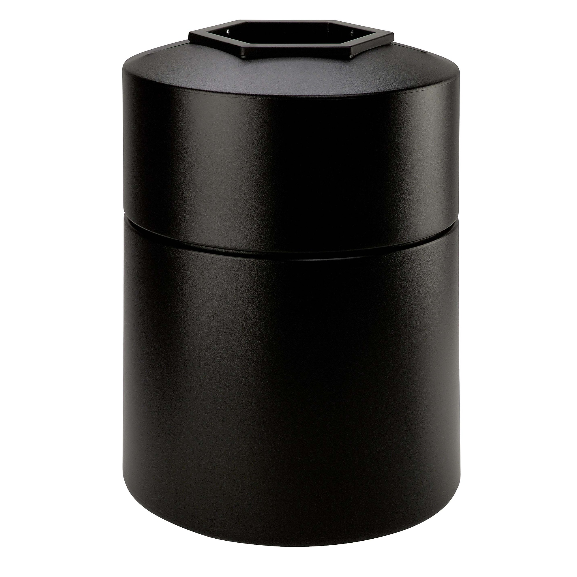 Commercial Zone Products PolyTec Series 45gal Round Trash Can, Black (730101) Sansujyuku sansujyuku.com