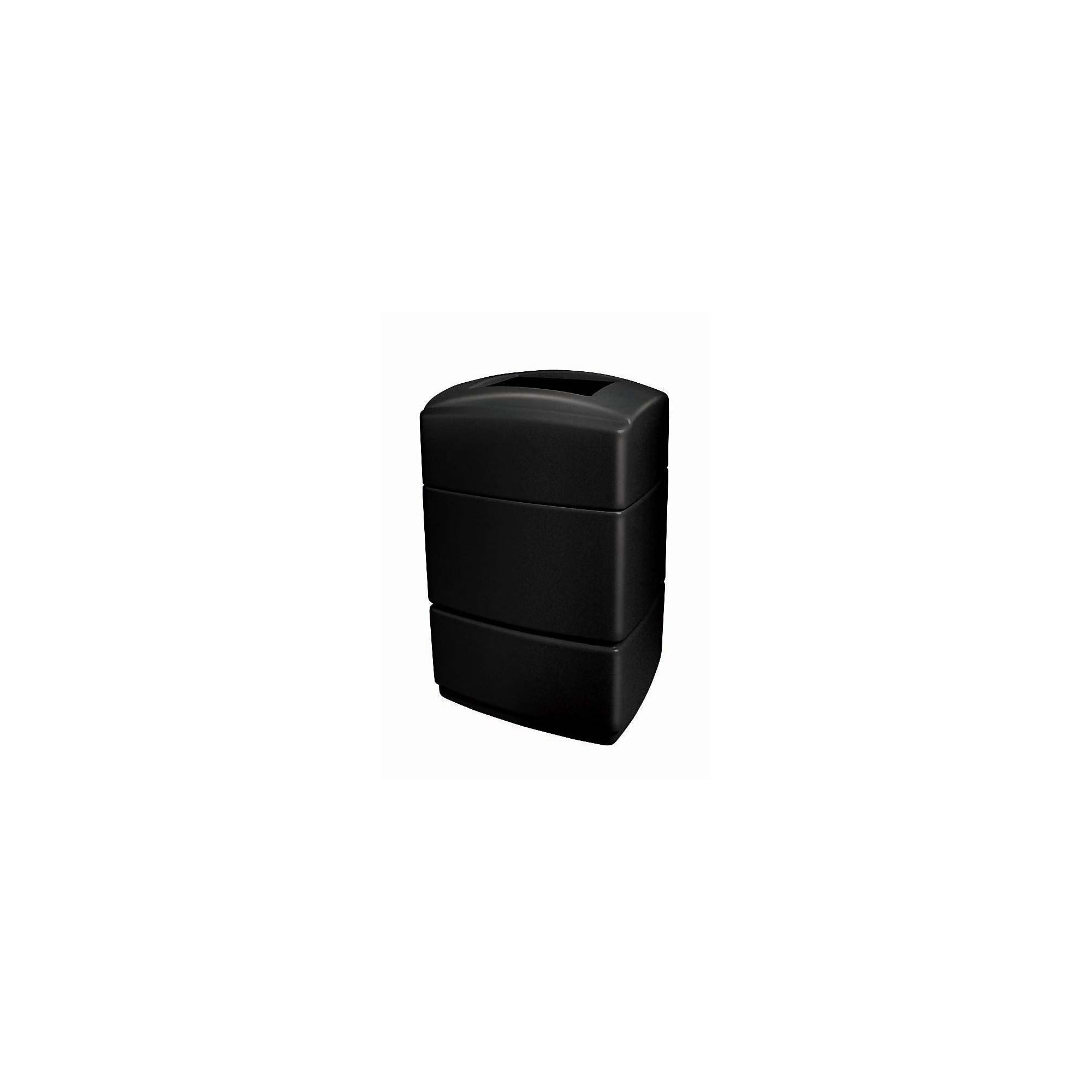 Commercial Zone Products PolyTec Series Rectangular Waste Container, Black, 40 Gal. (733101) Sansujyuku sansujyuku.com