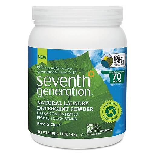 Seventh Generation Natural Ultra Powder Laundry Detergent, Free & Clear