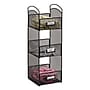 Safco® Onyx Hospitality Organizer Tower, 3 Compartments, Black (3290BL)~#|#~m003337275_sc7
