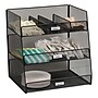 Safco Onyx Hospitality Break Room Organizer, 3-Tier, Black (3293BL)~#|#~m003337281_sc7