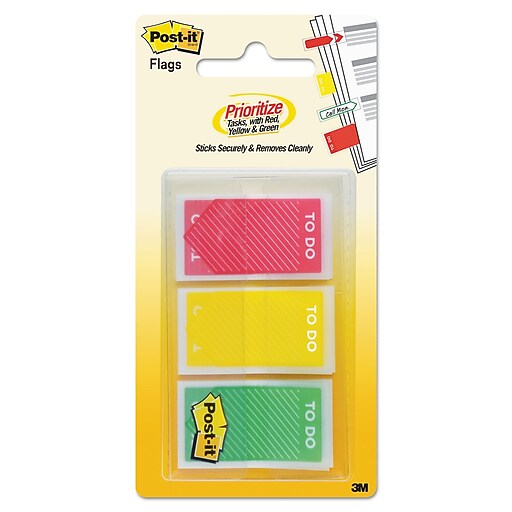 Shop Staples for Postit® PrePrinted Priority Flags, To Do, 60 Flags/Pack