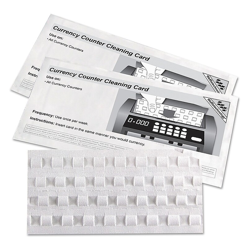 Royal Sovereign Cash Counter Cleaning Cards 15/Pack (RSIRBCCLN) image 1