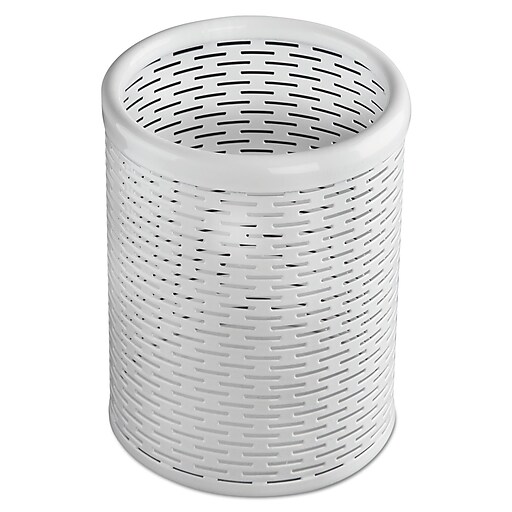 Artistic Urban Collection Punched Metal Pencil Cup, 3 1/2 x 4 1/2