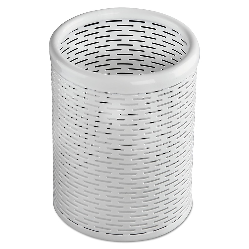 Artistic Edge Metal Pen Holder, White (AOPART20005WH) image 1