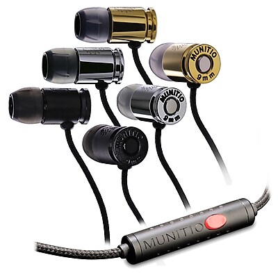 Munitio NINES 9mm Bullet Earbuds with Single-Button Control