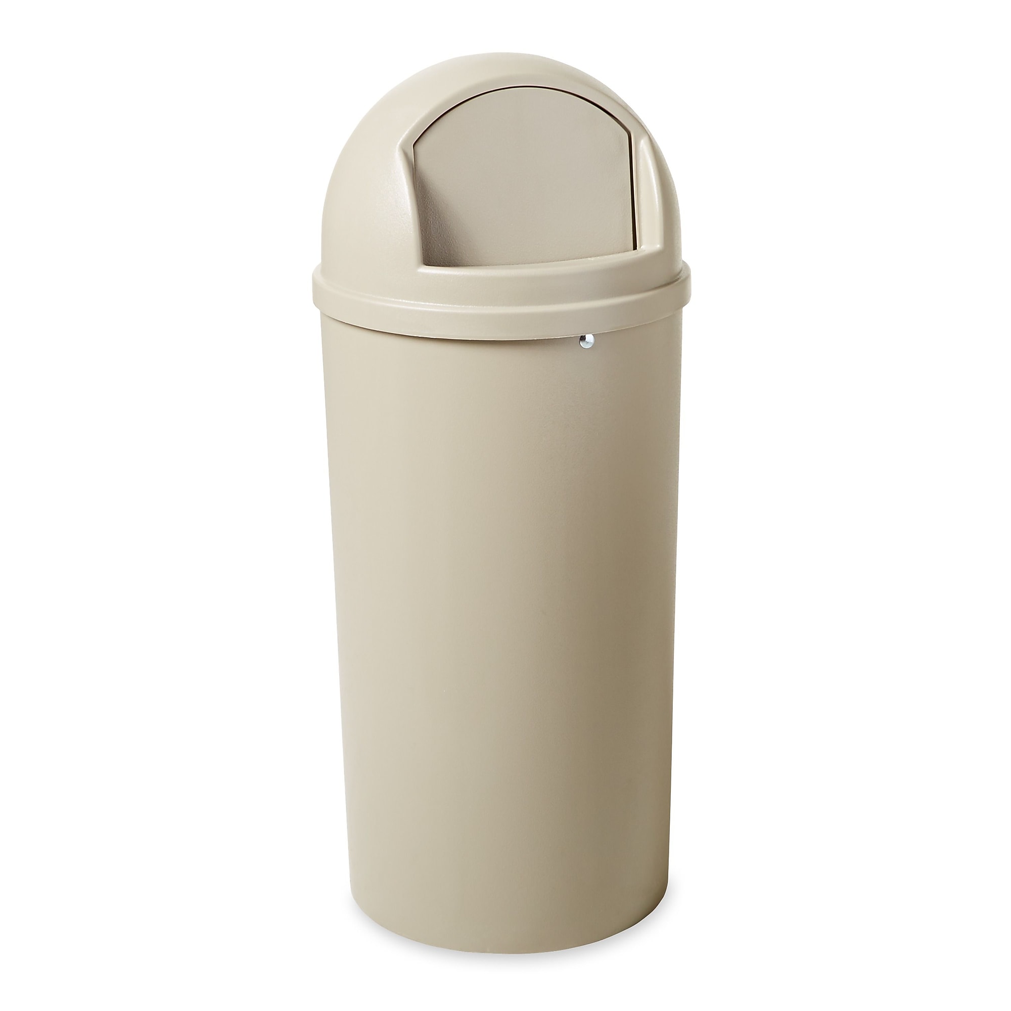 Rubbermaid Marshal Dome Top Plastic Trash Can, 15 gal. (FG816088BEIG) Sansujyuku sansujyuku.com