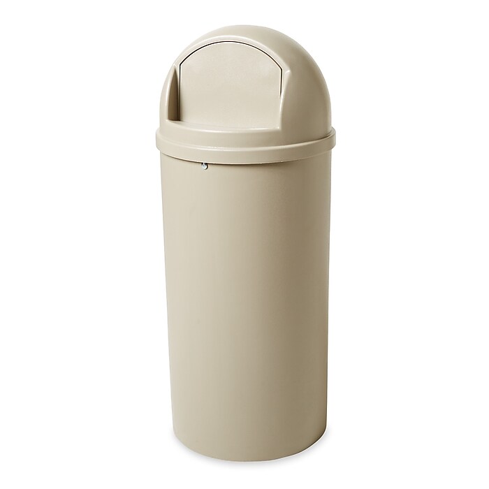 Modern Trash Can 6 Quart, Curved Swing Lid – Superio
