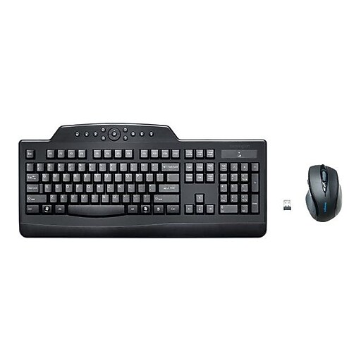 Kensington Pro Fit Wireless Media Desktop Set Ergonomic Keyboard and