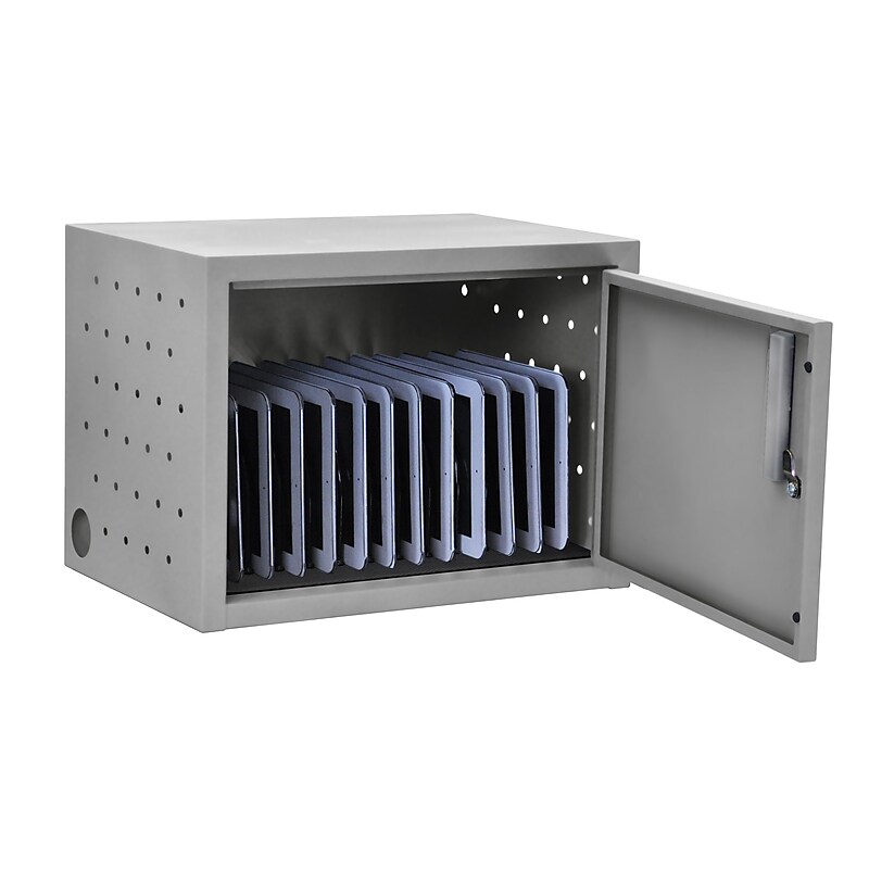 Luxor Wall-Mounted Charging Box, 12 Tablet Capacity (LLTMW12-G) image 1