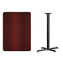 Flash Furniture Laminate Table Top with 22''x 30'' Bar-Height Table Base, 30" x 42", Mahogany (XUMA3042T2230B)~#|#~m003435373_sc7